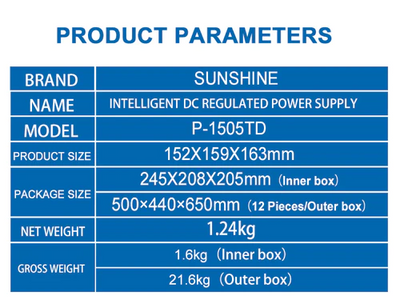 Sunshine P3 Dual Digital Display DC Regulated Power Supply