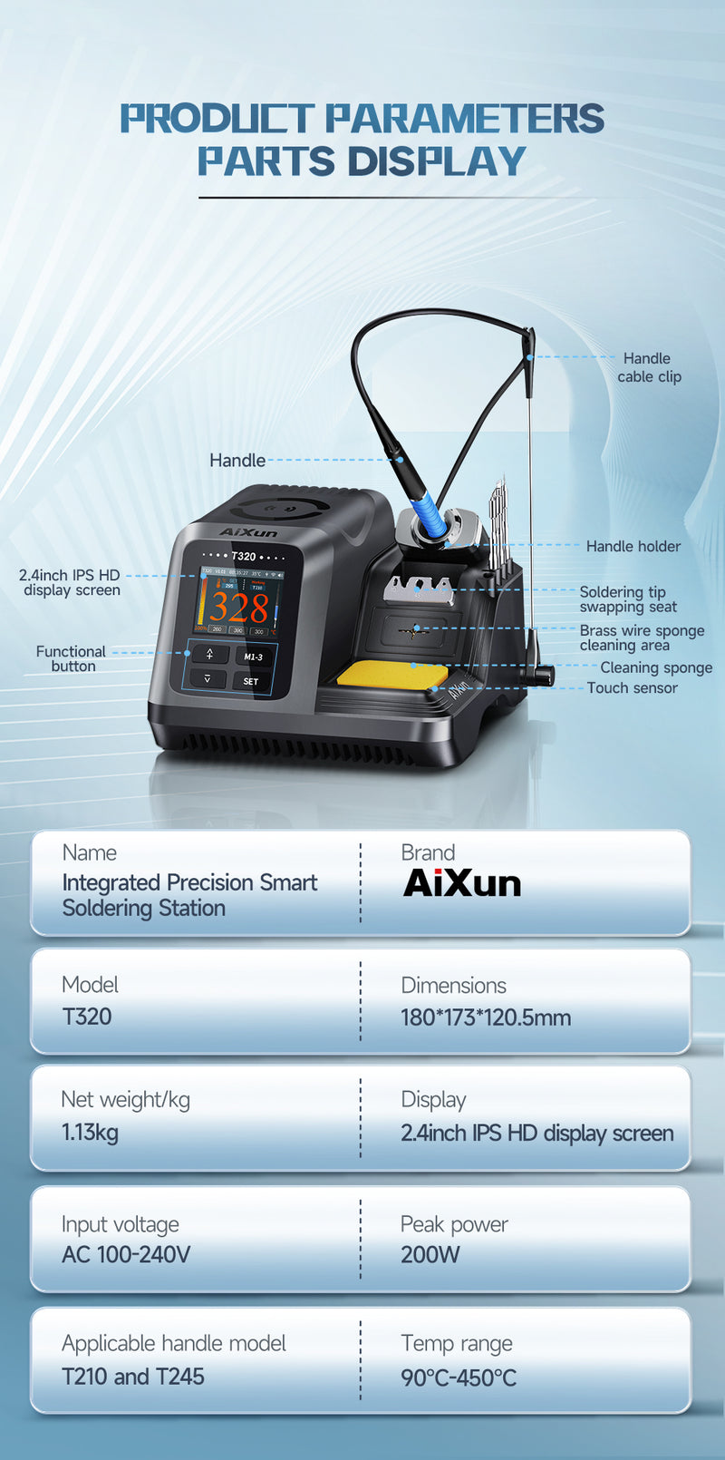 Aixun Intelligent T320 Intelligent BGA Welding Repair Station