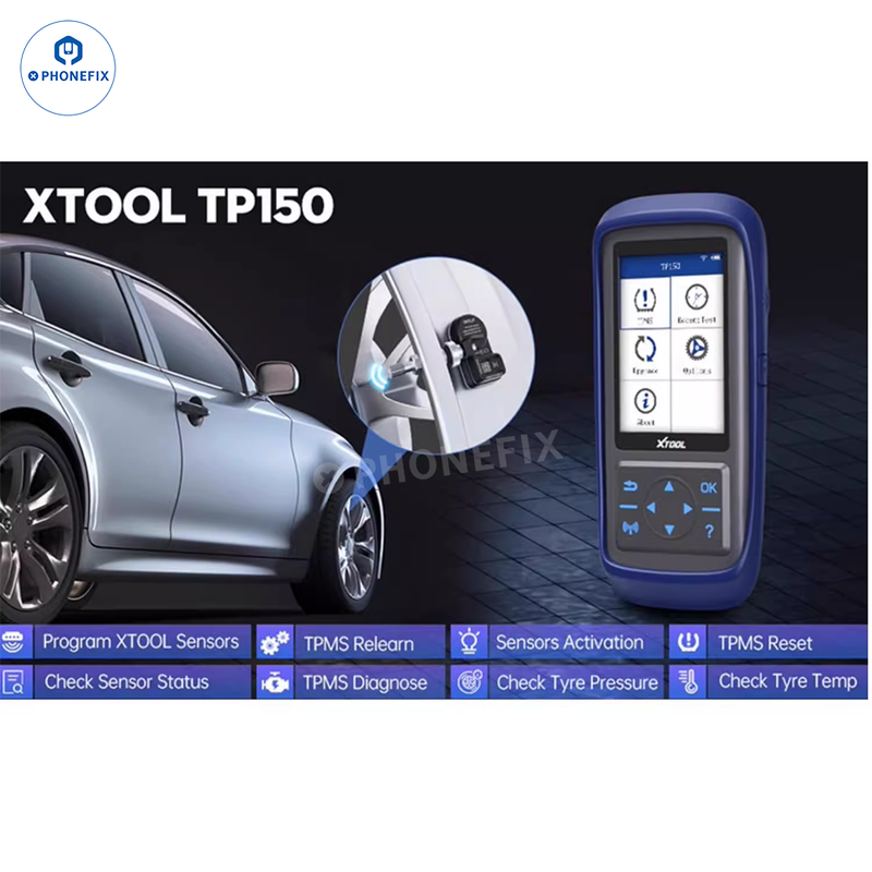 XTOOL TP150 TS100 Tire Pressure OBD2 TPMS Diagnostic Scanner