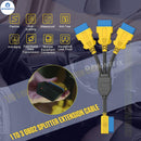 Excefore OBD2 Extension Cable Car OBD Diagnostic Connector Line