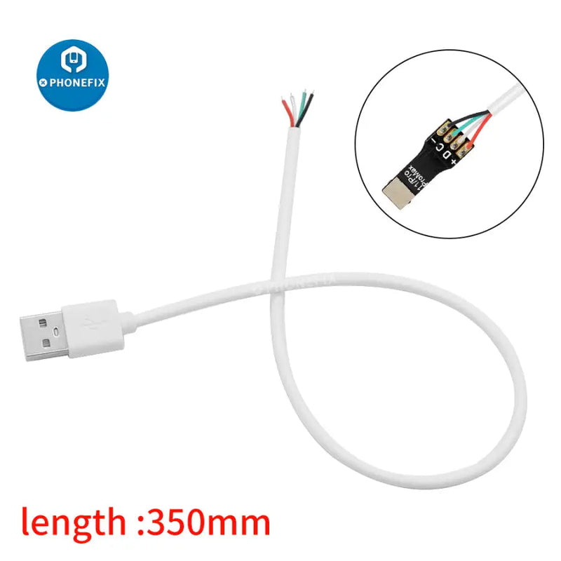 USB 2.0 Type A Male To 4 Wires DIY OEM Soldering Repair Open Cable