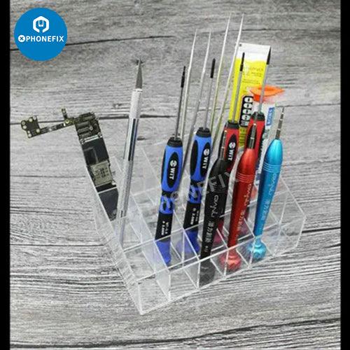 acrylic container for mobile phone repair parts screws storage box