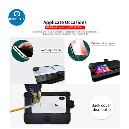 Aixun iFixture FT-08 phone screen Refurbishing back cover repair fixture