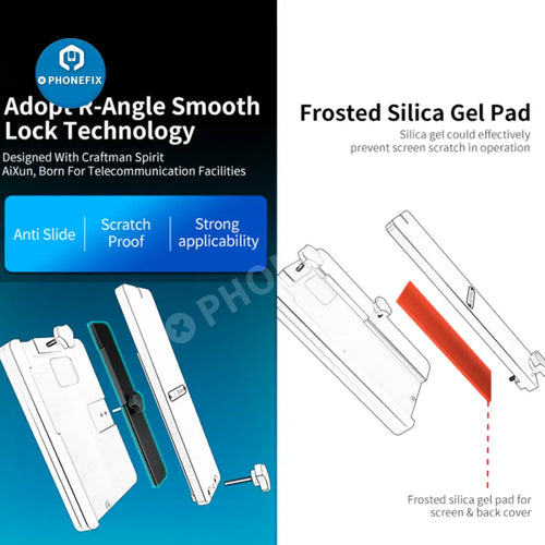 Aixun iFixture FT-08 phone screen Refurbishing back cover repair fixture