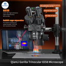 QianLi Gorilla Trinocular Stereo Microscope 6.5X-58X