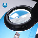 5X 10X HD Magnifying Glass with 40 LED Soldering Repair Tools