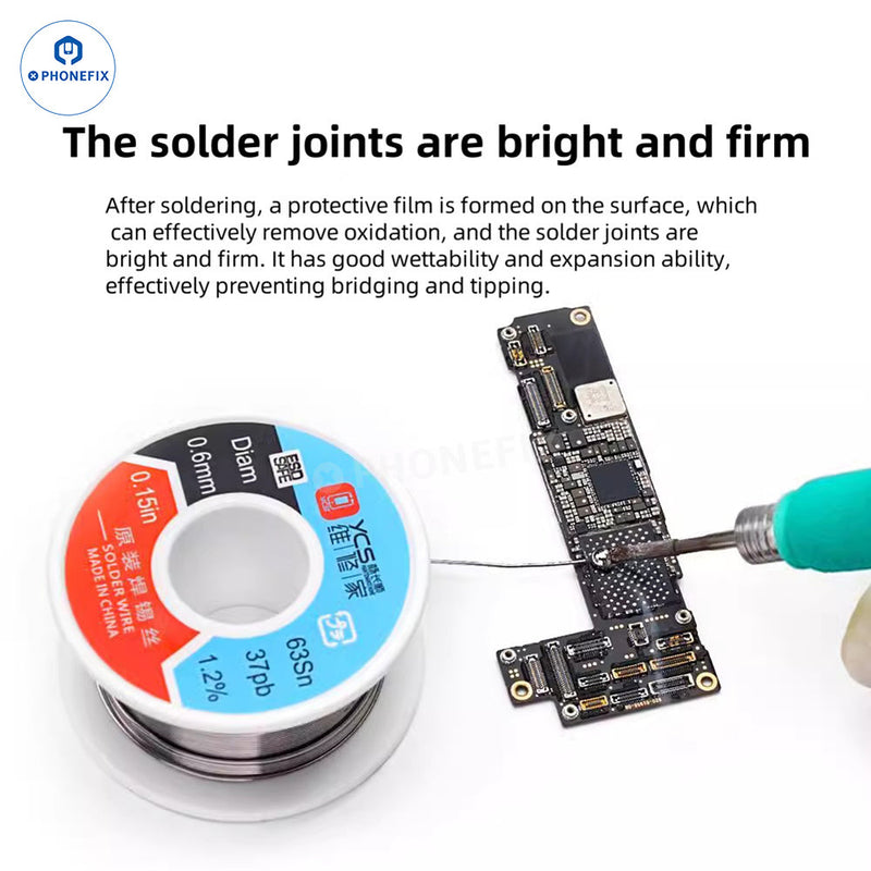 YCS No-clean Solder Wire 0.4mm 0.6mm Phone Car PCB Repair