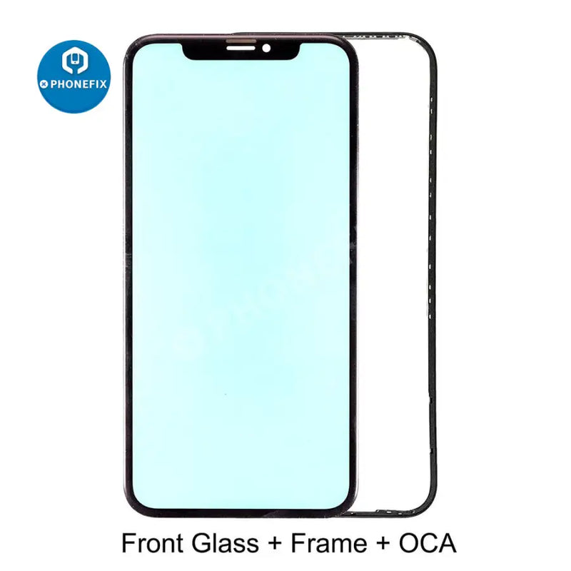 Replacement For iPhone Front Glass Cover With OCA Film Bezel Frame