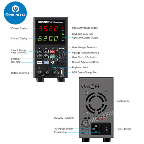 Hantek HDP135V6 Series DC power supply Digital lab Programmable