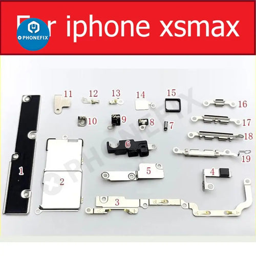 Complete set Small Metal Inner Bracket Part for iPhone 7 8 X XS MAX XR