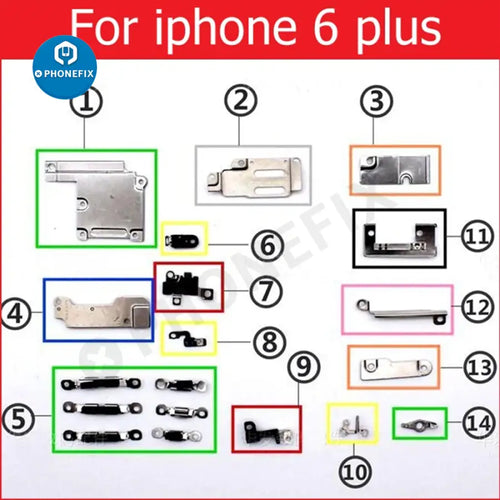 Complete set Small Metal Inner Bracket Part for iPhone 7 8 X XS MAX XR