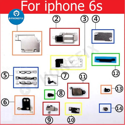 Complete set Small Metal Inner Bracket Part for iPhone 7 8 X XS MAX XR