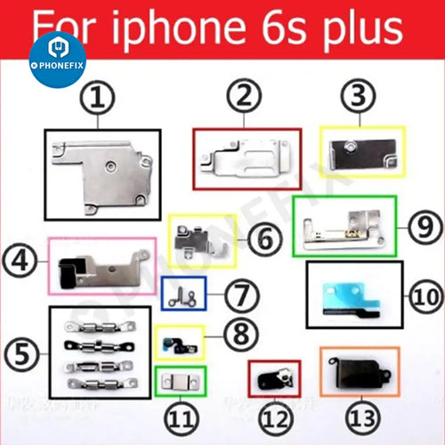 Complete set Small Metal Inner Bracket Part for iPhone 7 8 X XS MAX XR