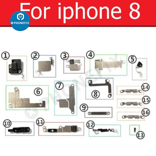 Complete set Small Metal Inner Bracket Part for iPhone 7 8 X XS MAX XR