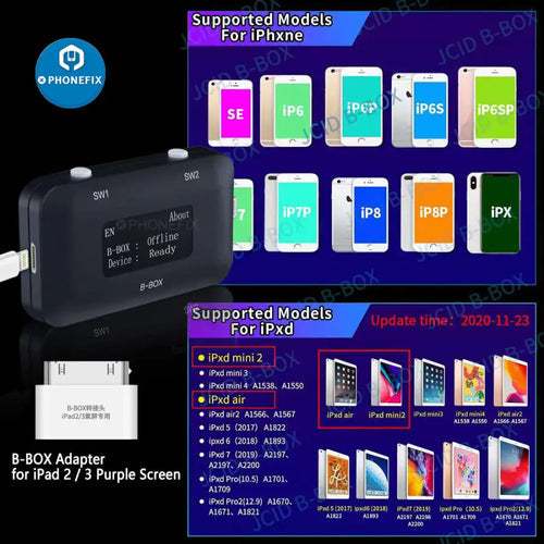 thumbnail image 2 of Purple Screen Adapter For IRepair P10 Magico Diag Tool – Mini DFU Box For IPad 2/3, Computer Tool Kit 2 of 5