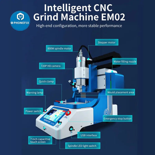 JC CNC 2nd-Gen EM02 Motherboard CPU IC Grinding Machine