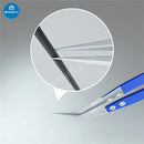 MJ Anti-Static Stainless Steel Ceramic Tweezers For PCB Soldering Repair