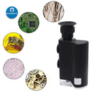 Portable 60X-240X Pocket Microscope Handheld Magnifying Glass