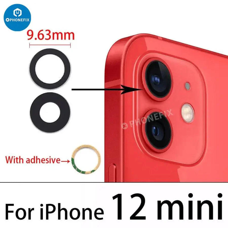 Rear Back Camera Lens Cover Glass for iPhone 7-17 Pro Max