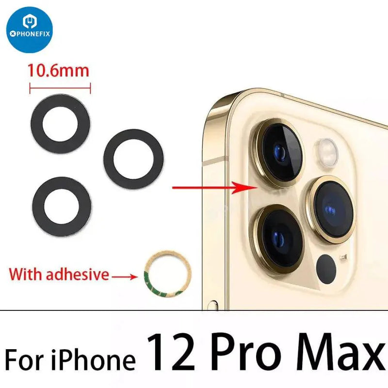 Rear Back Camera Lens Cover Glass for iPhone 7-17 Pro Max