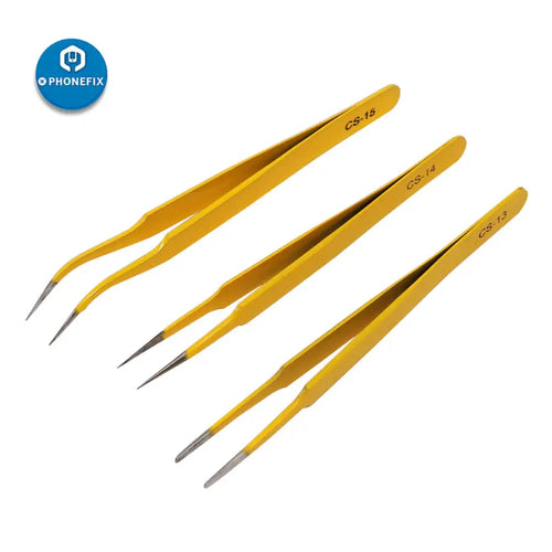 Precision Stainless Steel Anti-static Tweezer Electronics Industrial Tweezers