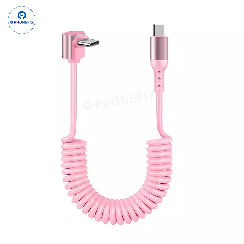 Car Charging Cable CarPlay Retractable Lightning Data Cord