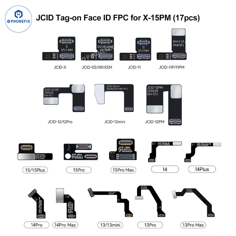 JC Dot Matrix Tag-on FPC Cable For iPhone 13-16 Pro Max Repair