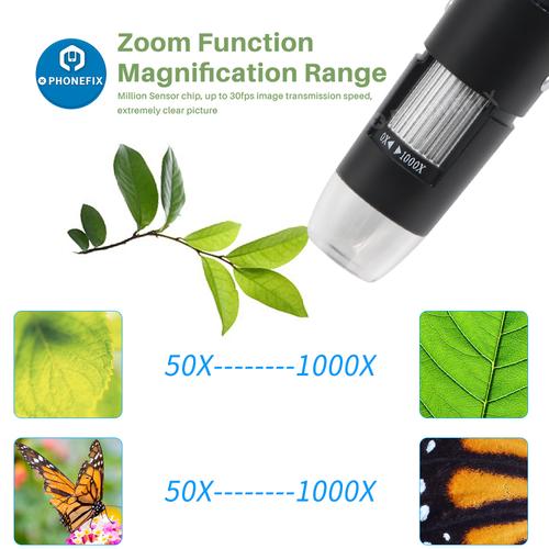 1000X Digital Microscope Camera 8 LED Magnifier for iphone PCB repair