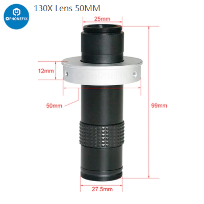 1080P HD VGA Digital Industrial Camera Microscope Set 130X Lens