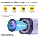 1080P Live Streaming HDMI Camera Module 10X Auto Focus