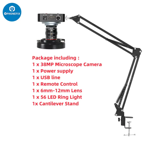 38MP Digital Video Live Image Acquisition Camera 6-12mm F1.6 Lens