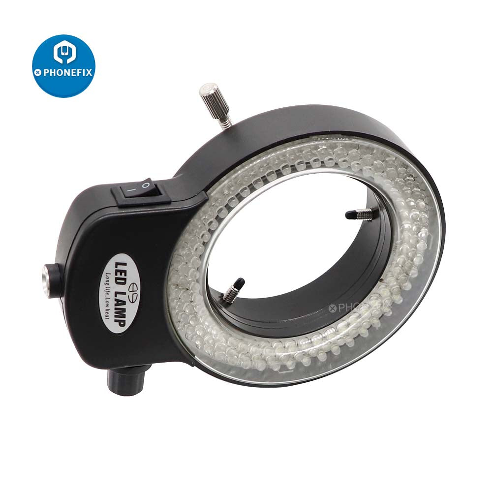 Led Microscope Lighting Source 144 LED Microscope light source Adjustable Ring Illuminator Lamp