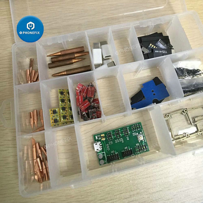 Compoment Storage Box 24 Compartment Storage Box Adjustable Plastic Case Component Organizer