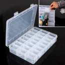 24 Compartment Storage Box Adjustable Plastic Case Component Organizer