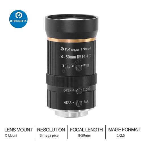 3MP 8-50mm C Mount Lens Live Streaming HDMI Camera