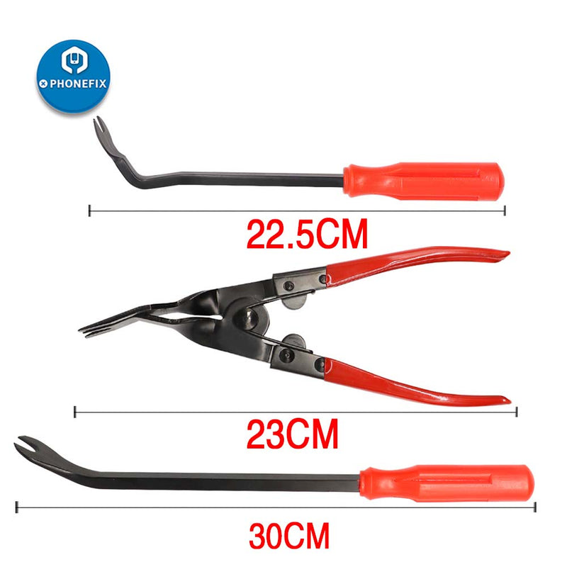 3Pcs Clip Pliers Set Fastener Remover Auto Trim Removal Tool Kit