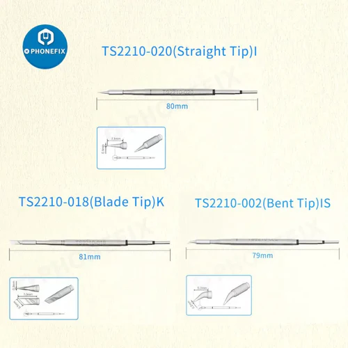 Original TS2210 Soldering Tips For C210 Soldering Handle