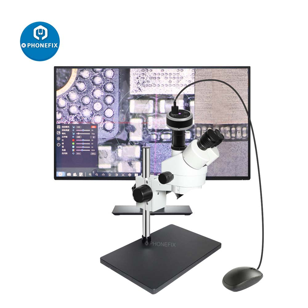 4K 1080P HDMI USB Digital Industrial Microscope Camera Lab Video