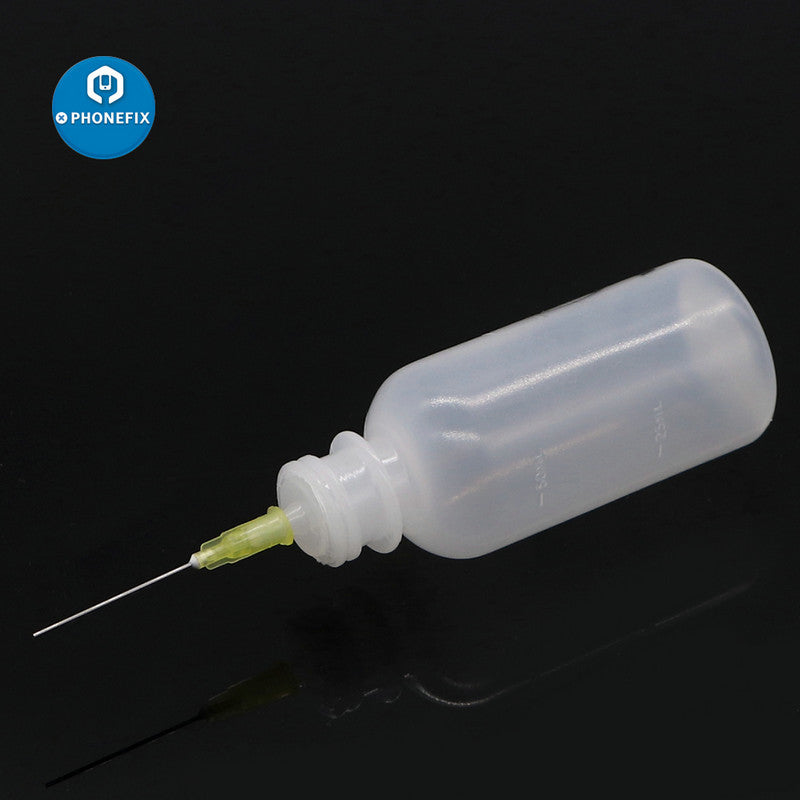 Rosin Soldering Flux 50ml Dispenser Plastic Empty Bottle with Needle Tip