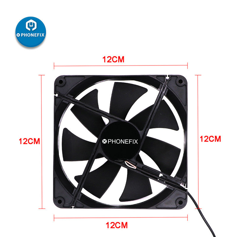 5V USB Power Mini Fan Air Filter Tool Solder Iron Smoke Absorber