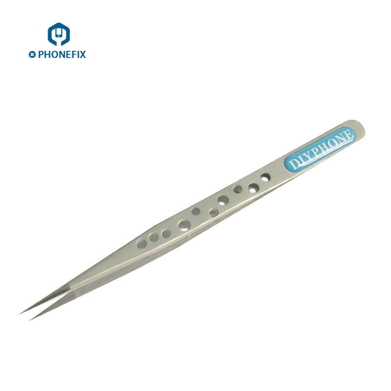 Precision Curved Head Tweezer Stainless Steel Phone Repair Tweezer