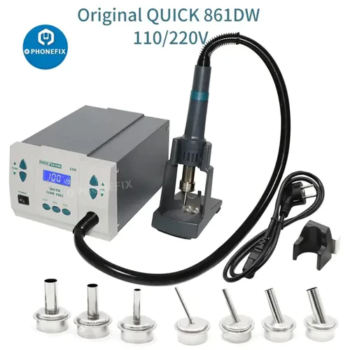 Quick Rework System QUICK 861DW Hot Air Rework station 1000W Lead Free Rework Station