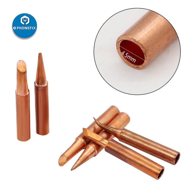 900M-T Serise Soldering Iron Tip Welding Head Pure-Copper and Black