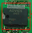 ADVICS UH23 Car engine control computer IC Auto ECU Chip