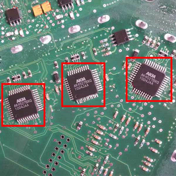 AK4527BXQ Car Audio Computer Board CPU Processor Auto Chip