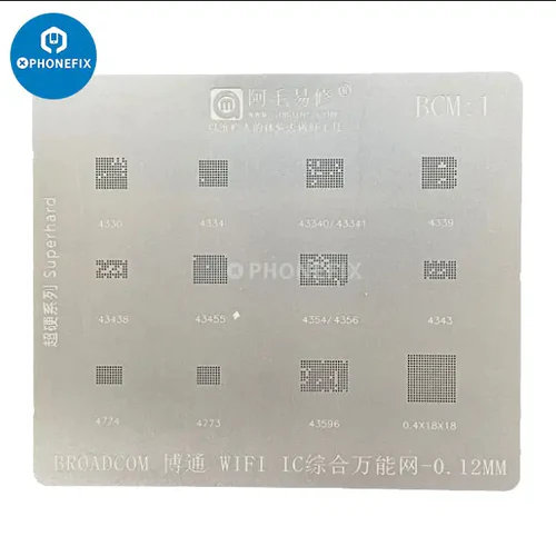 AMAOE BCM Bluetooth WiFi IC Reballing Stencil 0.12mm