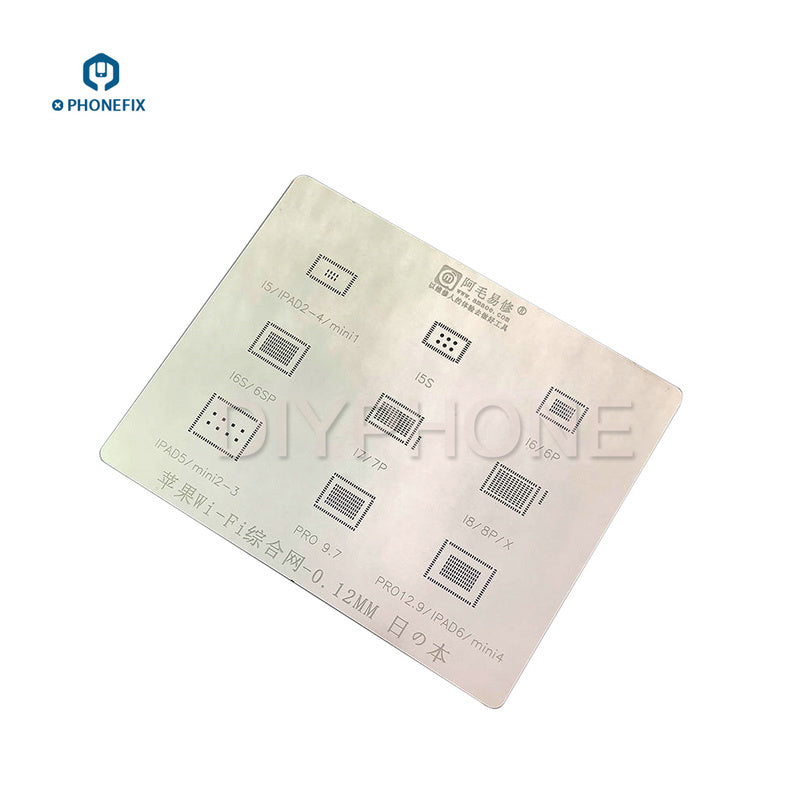 0.12mm AMAO universal iphone ipad wifi chip bga reballing stencil kit