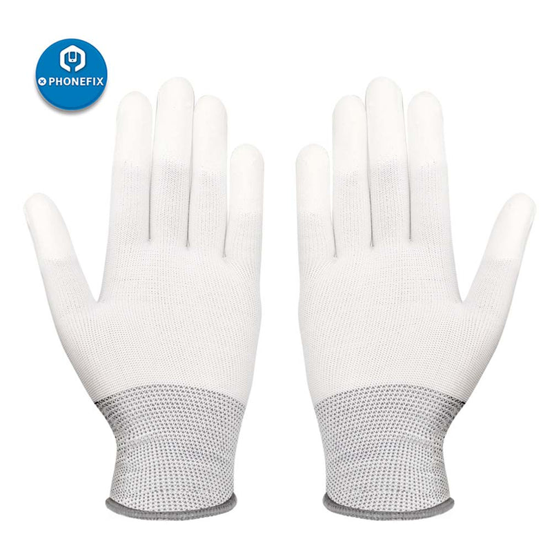 Anti Static Nylon Fiber Gloves ESD Electroni Coated Gloves