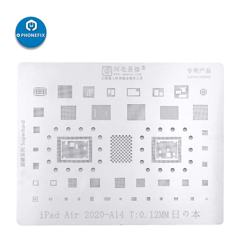 AMAOE BGA Reballing Stencil For Iphone 12 pro iPad A14 CPU