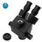 Microscop trinocular negru 3.5X-90X cu suport cu braț dublu